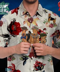 Airedale Terrier Hawaiian Shirt, Beach Shirt