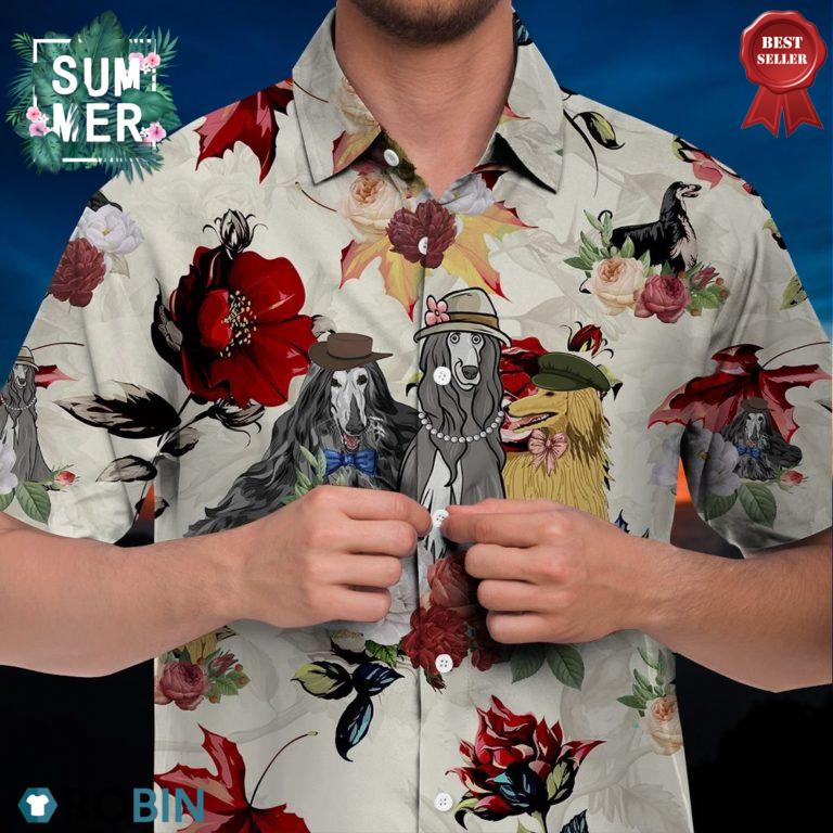 Afghan Hound Hawaiian Shirt, Beach Shirt