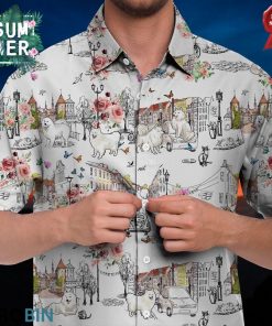 American Eskimo Hawaiian Shirt