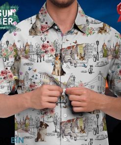 Australian Shepherd Hawaiian Shirt