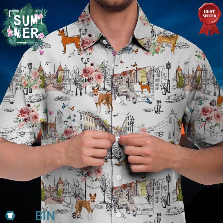 Basenji Hawaiian Shirt, Summer Beach Shirt