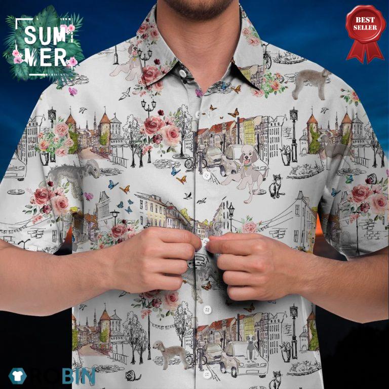 Bedlington Terrier Hawaiian Shirt