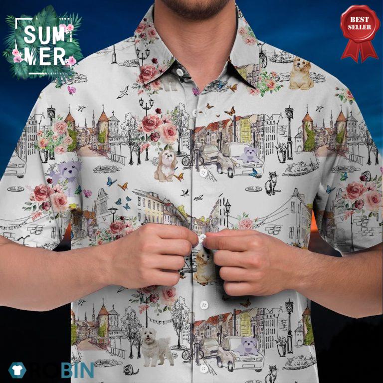 BOLOGNESE Hawaiian Shirt, Beach Shirt