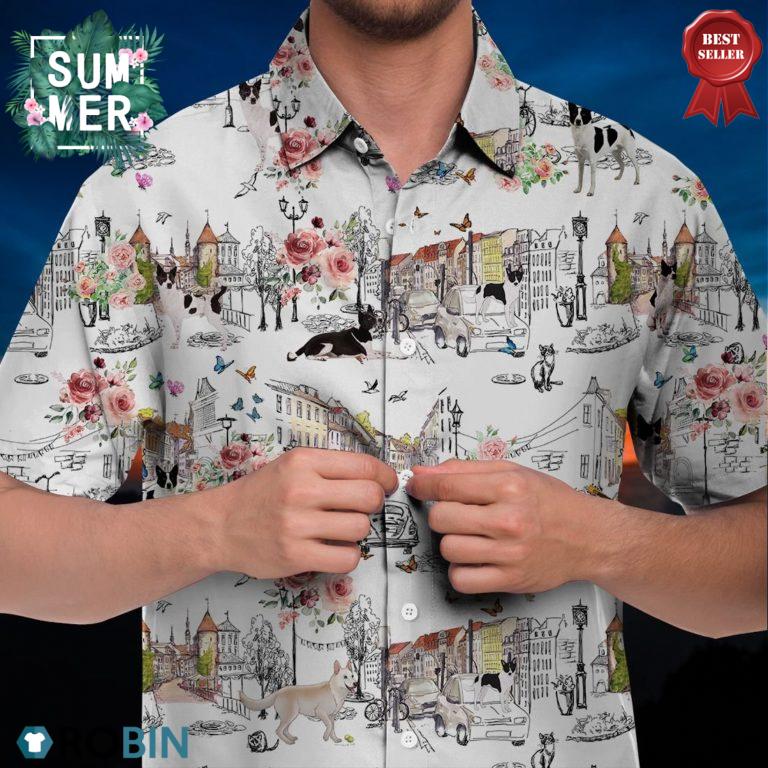 Canaan Dog Hawaiian Shirt