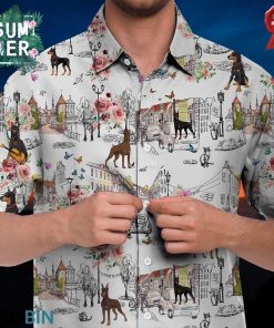 Doberman Pinscher Hawaiian Shirt, Beach Shirt