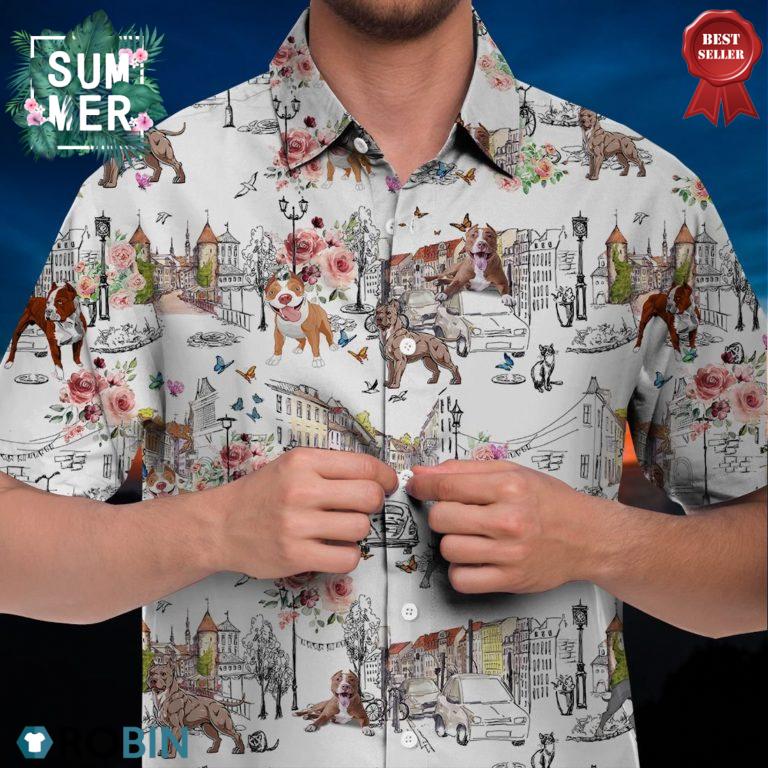 Pit Bull Hawaiian Shirt