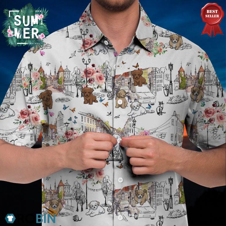 Maltipoo Hawaiian Shirt, Aloha Shirt