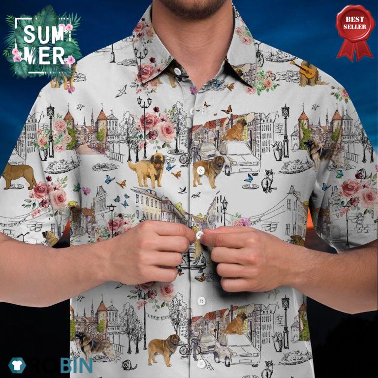 Leonberger Hawaiian Shirt
