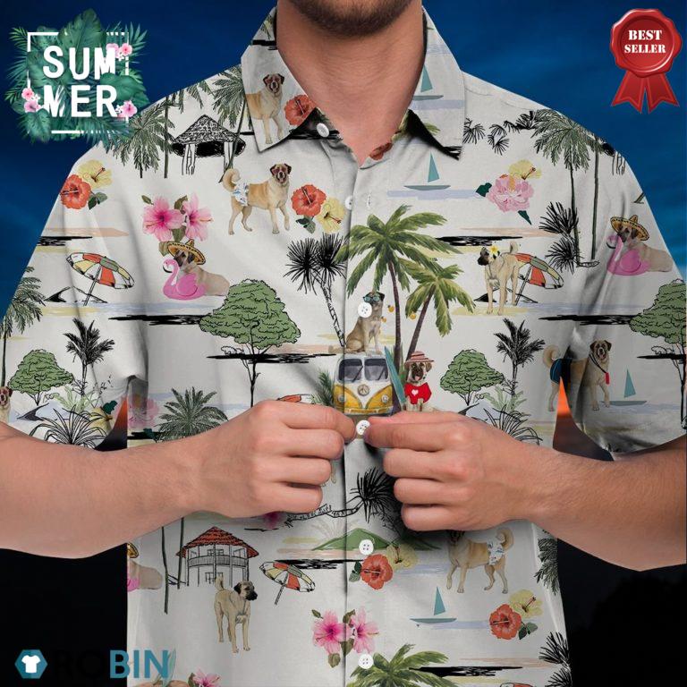 Anatolian Shepherd Hawaiian Shirt Hawaii Beach Retro