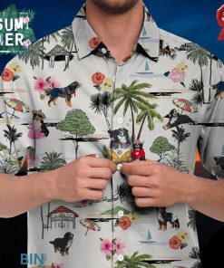 Bernese Mountain Hawaiian Shirt Hawaii Beach Retro Bernese Mountain Hawaiian Shirt Hawaii Beach Retro