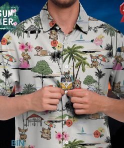 Chorkie Hawaiian Shirt Hawaii Beach Retro