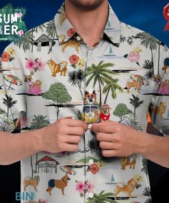 Icelandic Sheepdog Hawaiian Shirt Hawaii Beach Retro