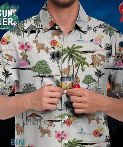 Pyrenean Shepherd Hawaiian Shirt Hawaii Beach Retro