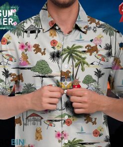 Toy Poodle Hawaiian Shirt Hawaii Beach Retro