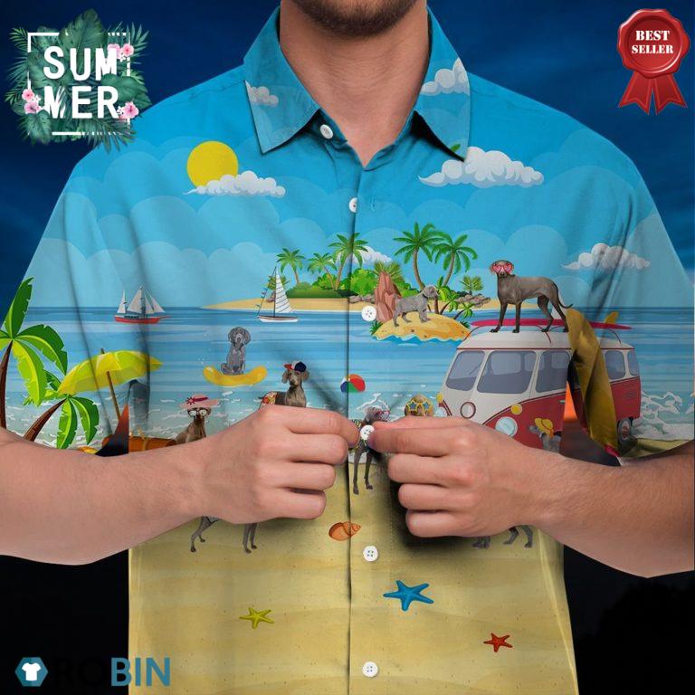 Weimaraner Hawaiian Shirt