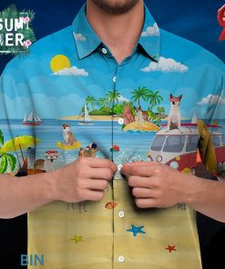 Norwegian Buhund Hawaiian Shirt Norwegian Buhund Hawaiian Shirt