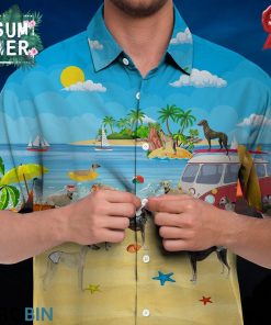 Sloughi Hawaiian Shirt, Beach Shirt