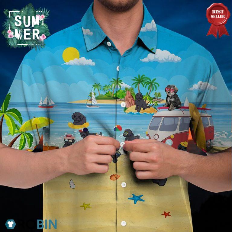 Schnoodle Hawaiian Shirt, Summer Beach Shirt