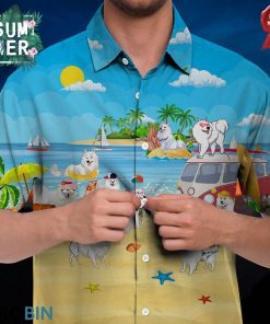 American Eskimo Hawaiian Shirt