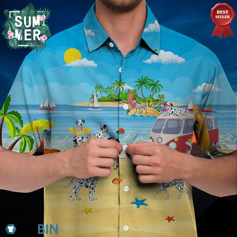 Dalmatian Hawaiian Shirt, Aloha Shirt