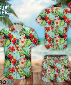 Summer Tropical Toucan And Parrot Hawaiian Shirt