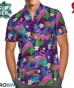 Tropical Flamingo Hawaiian Shirt