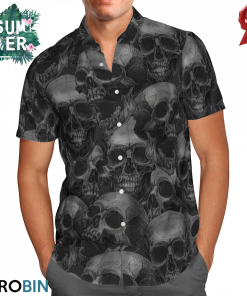 Scary Human Skulls Hawaiian Shirt