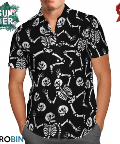 Skeletons Dancing Hawaiian Shirt Skeletons Dancing Hawaiian Shirt