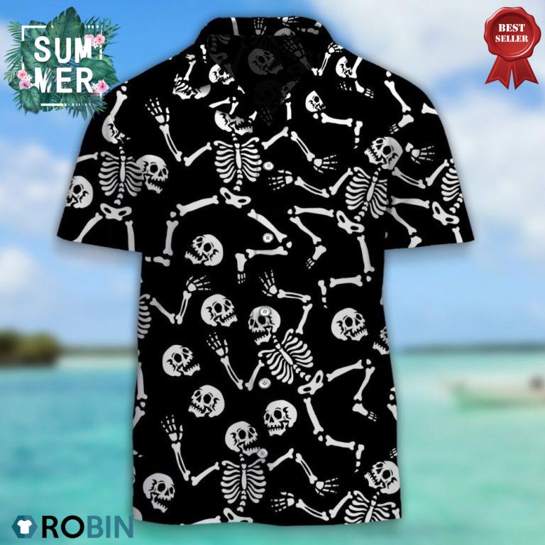 Skeletons Dancing Hawaiian Shirt