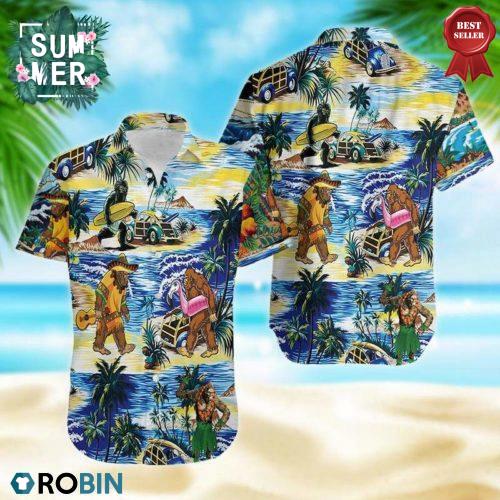 Bigfoot Hawaiian Shirt, Aloha Shirt | RobinPlaceFabrics | Reviews on ...