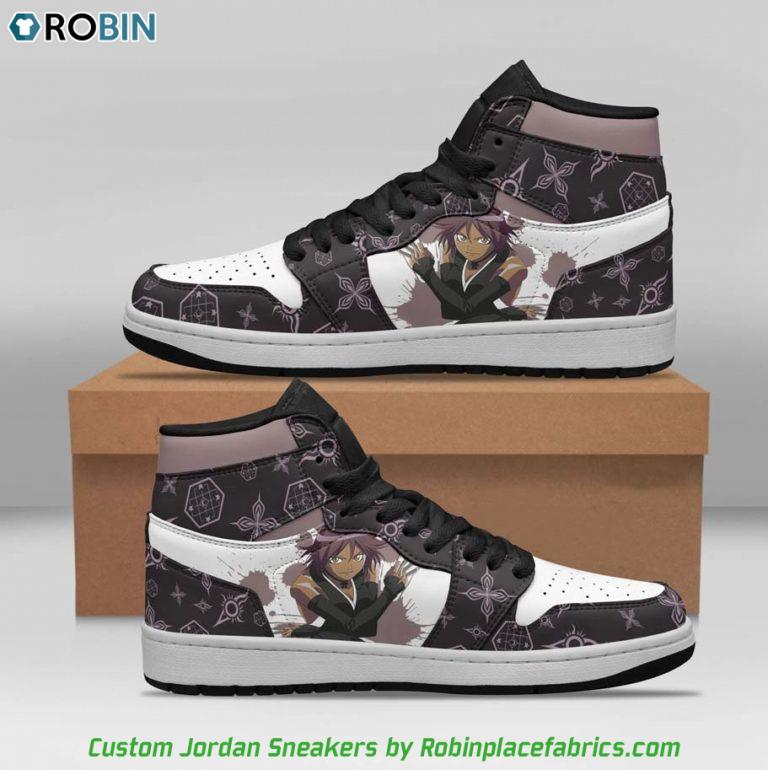 Bleach Shihouin Yoruichi Jordan Sneakers Boots, Custom Anime Shoes