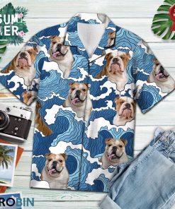 Bulldog Hawaiian Shirt, Aloha Shirt