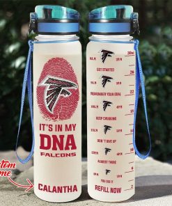 Custom Atlanta Falcons in My DNA Water Tracker Bottle