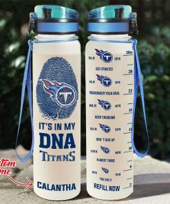 Custom Tennessee Titans in My DNA Water Tracker Bottle