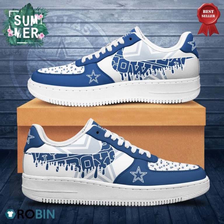 Dallas Cowboys Football NAF Shoes, Cowboys Custom Sneakers