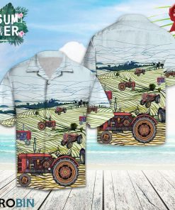 Farmer Tractor Button-up T-Shirt, Tractor Aloha shirt Farmer Tractor Button-up T-Shirt, Tractor Aloha shirt