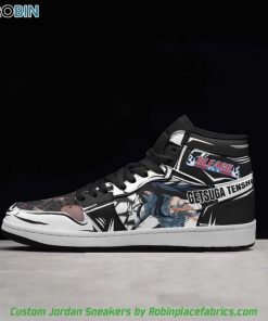 Bleach Anime Shoes, Ichigo Final Getsuga Tensho Jordan Sneakers Boots Bleach Anime Shoes, Ichigo Final Getsuga Tensho Jordan Sneakers Boots