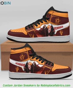 Bleach Anime – Ichigo Kurosaki Bankai Jordan 1 High Sneakers