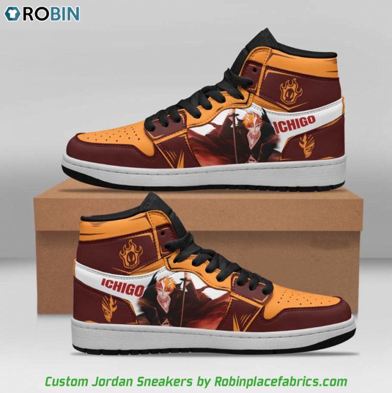 Bleach Anime – Ichigo Kurosaki Bankai Jordan 1 High Sneakers