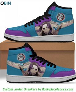 Kochou Shinobu Jordan Sneakers Boot, Kimesu no Yaiba Manga Custom Shoes