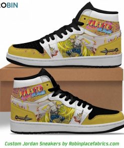 Minato Kazekage Jordan Sneakers Boots, Naruto Anime Custom Shoes