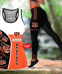 NFL Cincinnati Bengals Leggings and Hollow Tank Top
