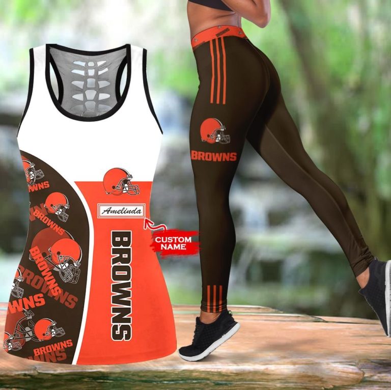 NFL Cleveland Browns Leggings and Hollow Tank Top