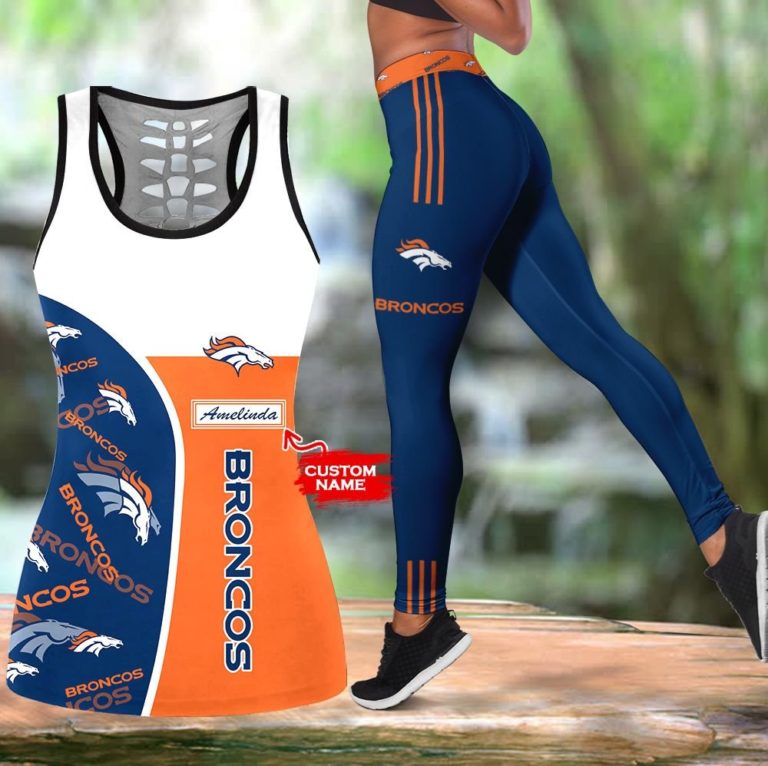 NFL Denver Broncos Leggings and Hollow Tank Top