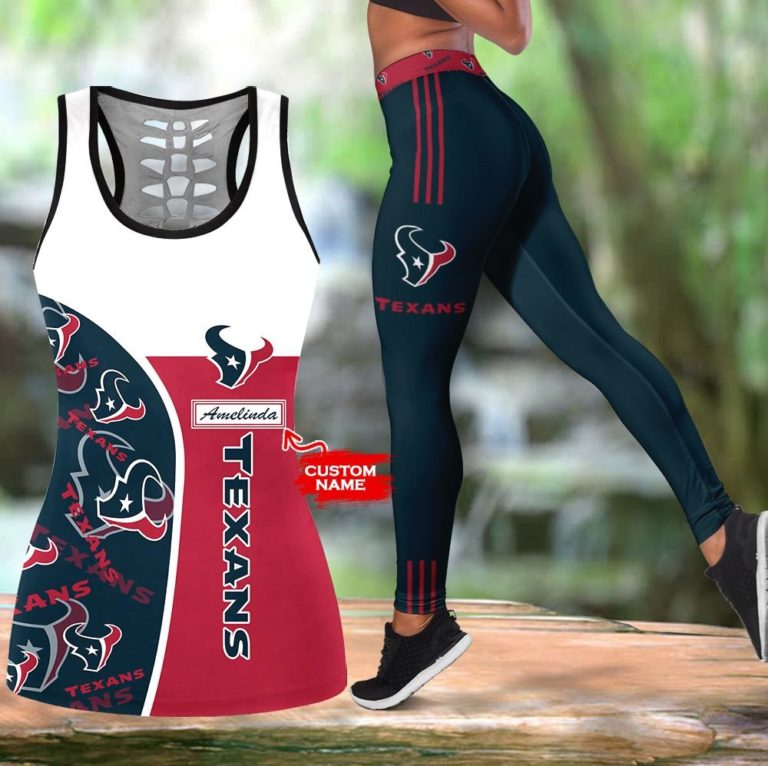 NFL Houston Texans Leggings and Hollow Tank Top