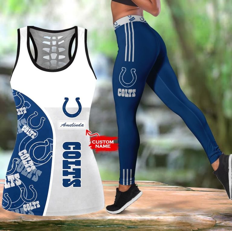 NFL Indianapolis Colts Leggings and Hollow Tank Top