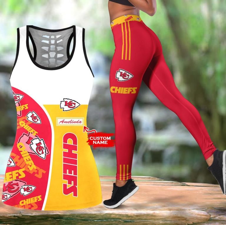 NFL Kansas City Chiefs Leggings and Hollow Tank Top
