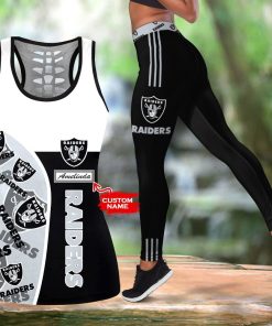 NFL Las Vegas Raiders Leggings and Hollow Tank Top
