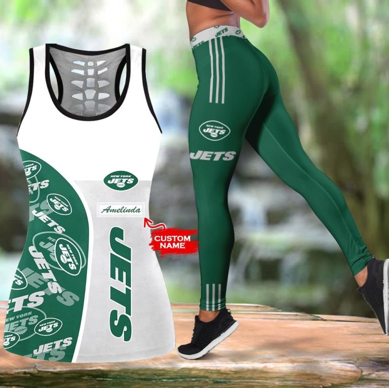 NFL New York Jets Leggings and Hollow Tank Top