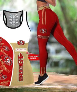 NFL San Francisco 49ers Leggings and Hollow Tank Top